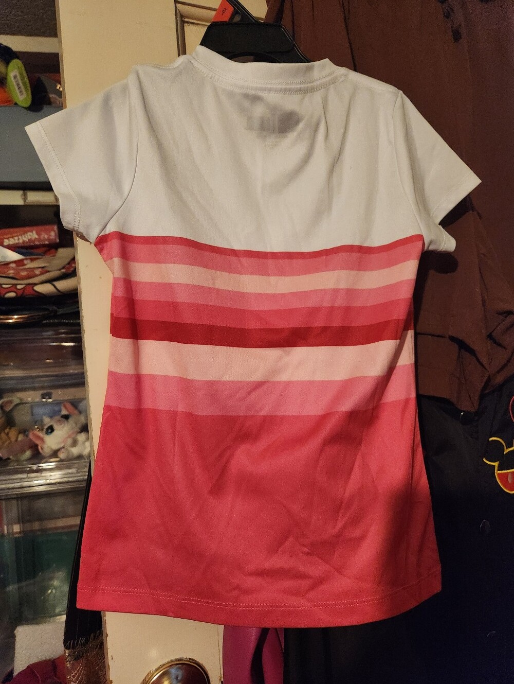 Houston Astros Girls' Pink Sequin & Stripe Tee bundle of 2 shirts size 7/8 - Picture 3 of 8